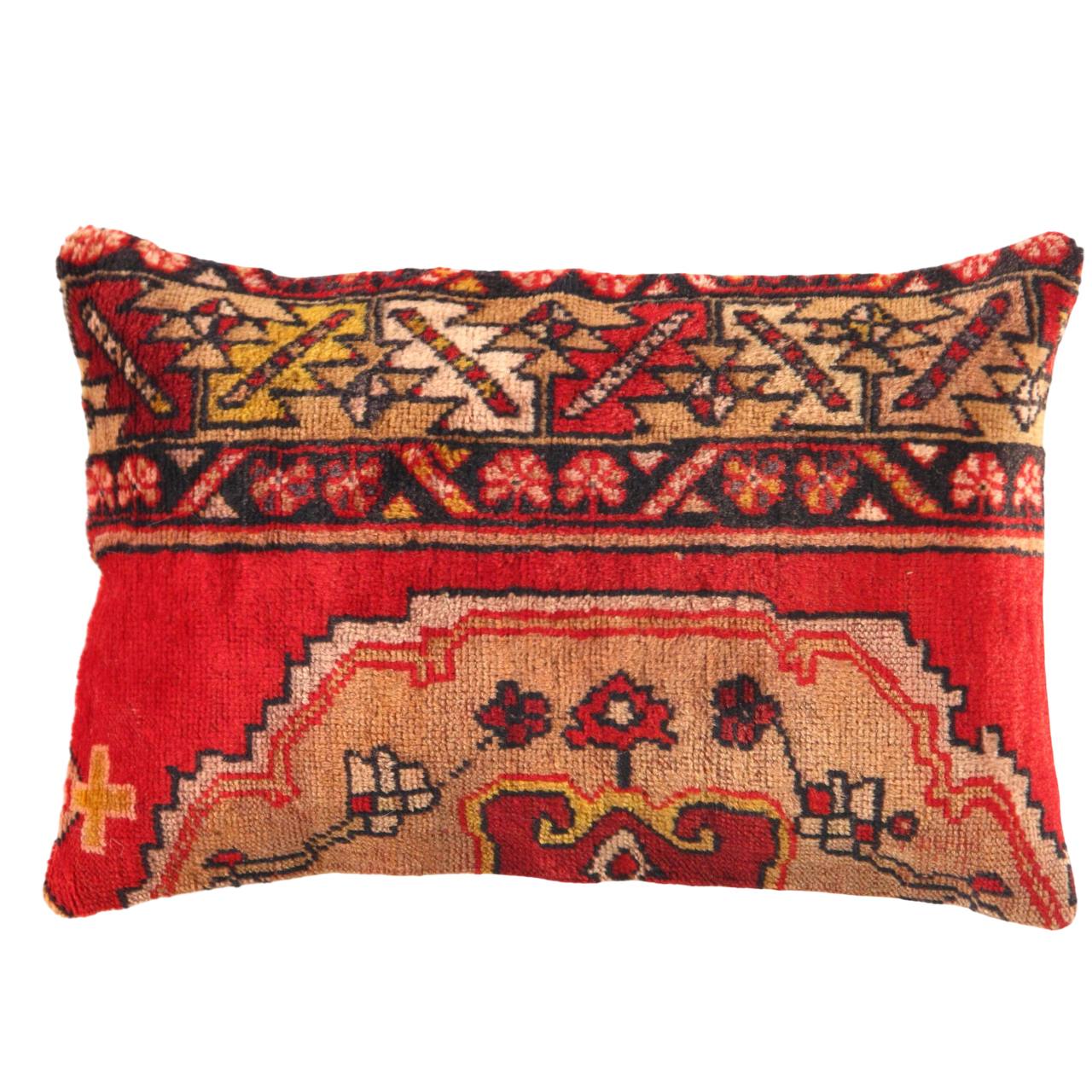 Vintage Turkish Pasargad Hand Knotted Pillow 16'' X 24"